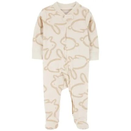 Carter's Pijama con piecito, estampado de Conejitos, unisex