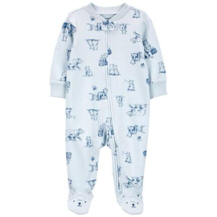 Carter's pijama con piecito, estampado oso polar