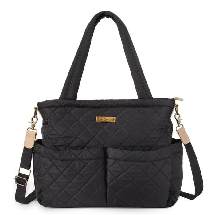 Bolso pañalero negro Baby Essentials impermeable con cambiador y bolso multiuso para bebé